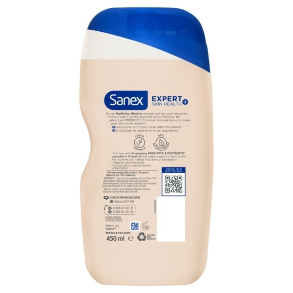 Sanex Shower Gel Dermo Plus Hypo 450ml