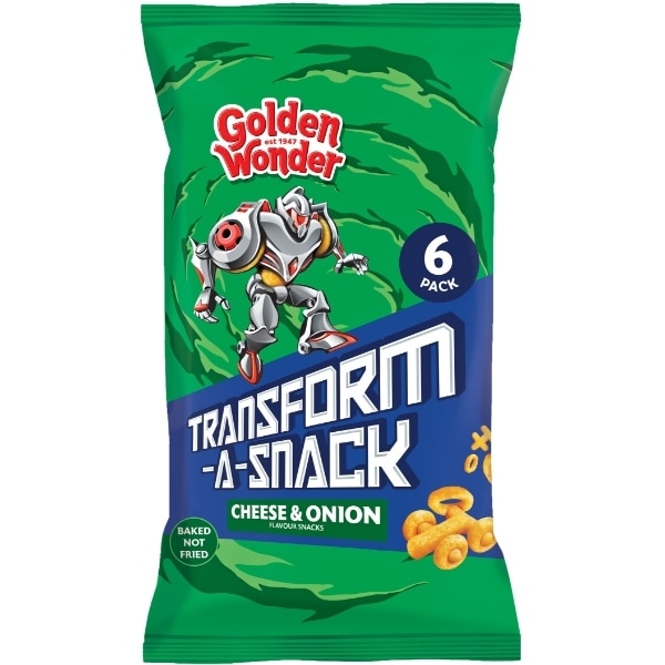 Golden Wonder Transform-A-Snack Cheese & Onion 6Pk Snacks