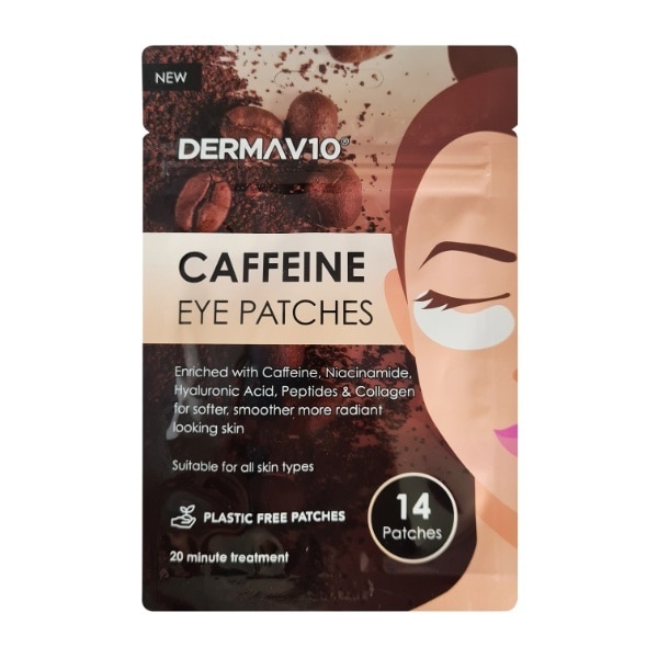 Derma V10 Caffeine Eye Patches 14 Pack