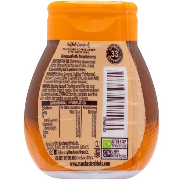 Aroma Salted Caramel Coffee Syrup 66ml