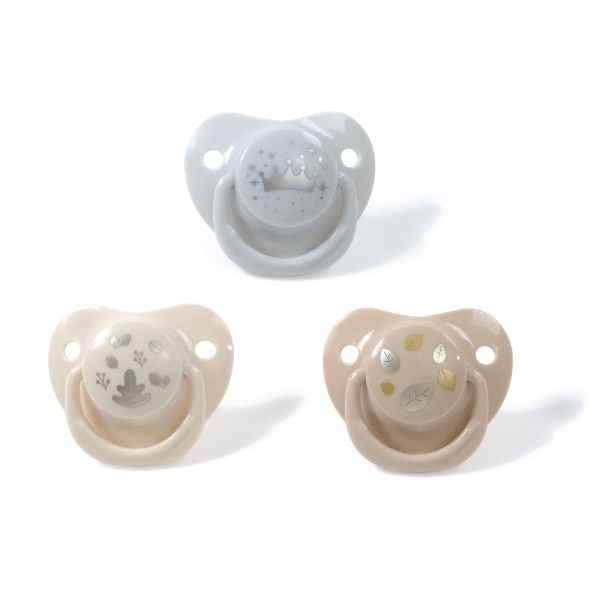 Griptight 12+m 3Pack Decorated Ortho Soothers Grey