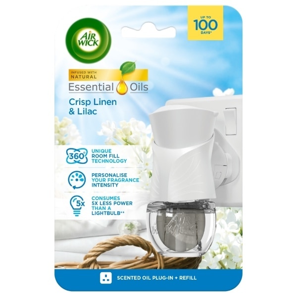 Air Wick Crisp Linen & Lilac Electrical Plug In Kit 19Ml