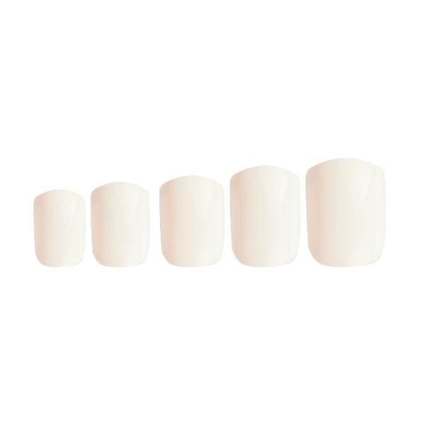 Invogue White Square Nails (24 Pieces)