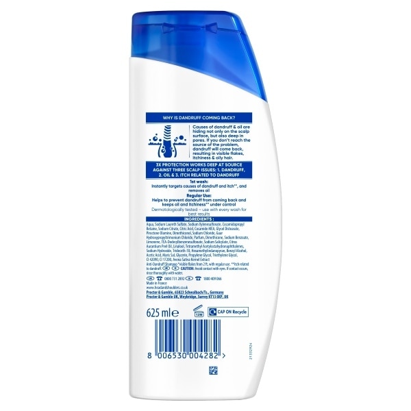 Head & Shoulders Total Care Men Ultra Shampoo 625ml