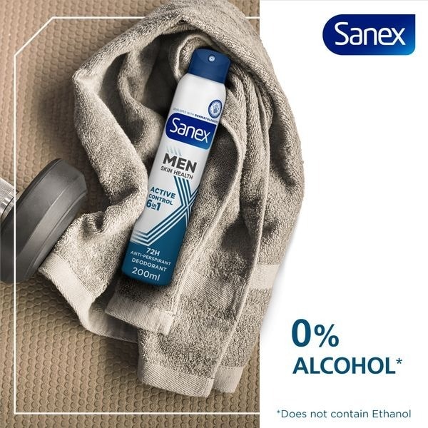 Sanex Antiperspirant Men Active 72Hr 200ml