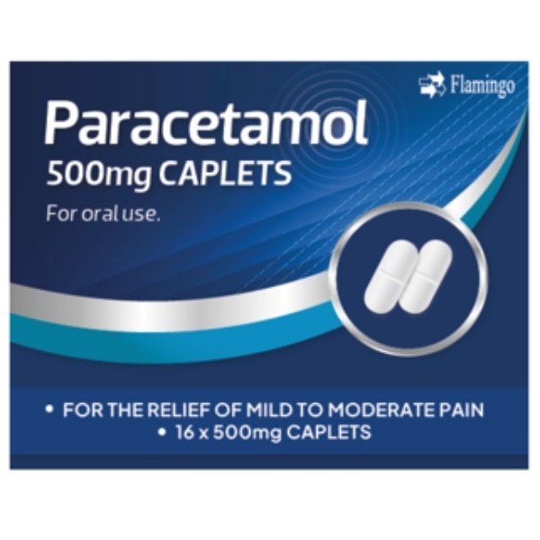 Flamingo Paracetamol Caplets 16s 500mg