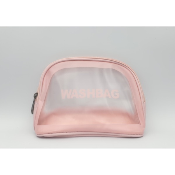 Clear Wash Bag Pink