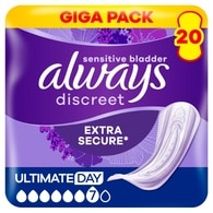 Always Discreet Incontinence Pads Women Ultimate Day 20s