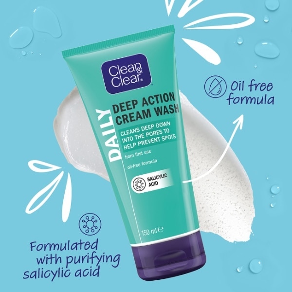 Clean & Clear Deep Action Cream Cleanser 150ML
