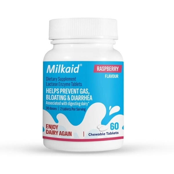 Milkaid Tablets Raspberry 60s