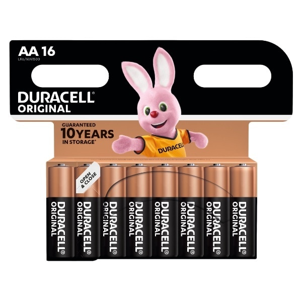 Duracell Original Aa Alkaline Batteries 16 Pack
