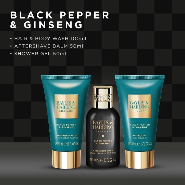 Baylis & Harding Black Pepper & Ginseng Men's Luxury Trio