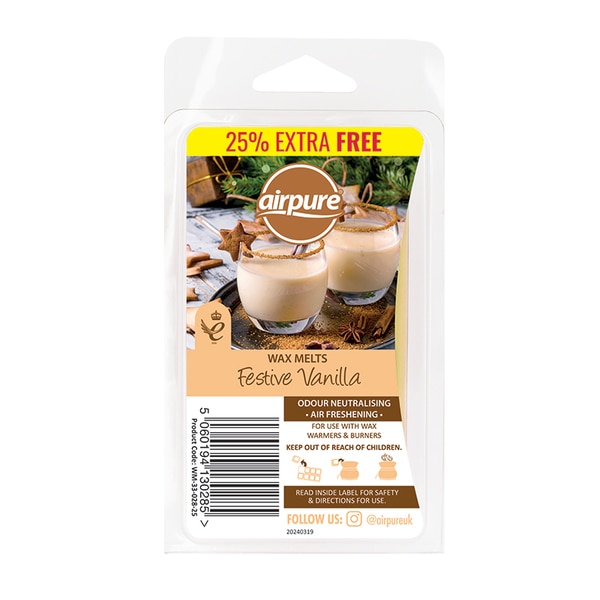 Airpure Wax Melts Festive Vanilla 68g
