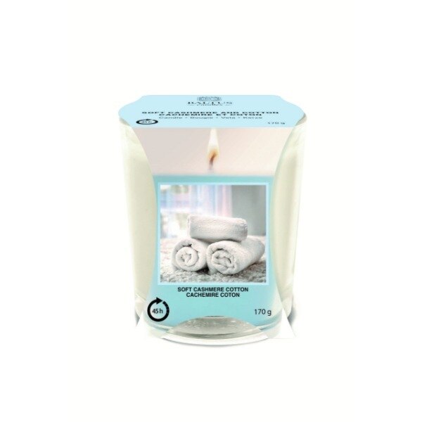 Baltus 45Hr Burn Candle Scented Soft Cashmere Cotton