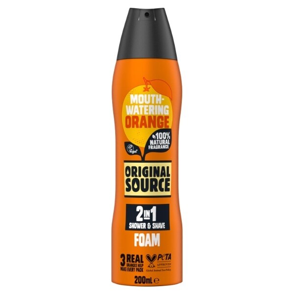 Original Source Orange Foam Body Wash 200ml