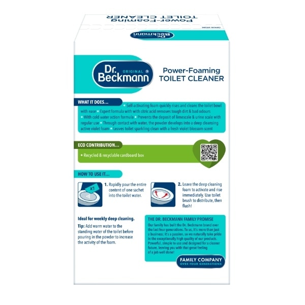 Dr Beckmann Power Foaming Toilet Cleaner Violet Blossom