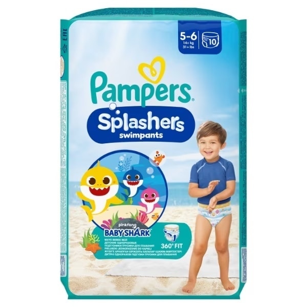 Pampers Splashers Swim Nappies Sz5 10 Pack