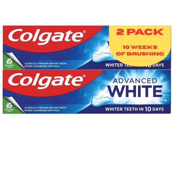 Colgate Advanced White Paste 2 X 75ml