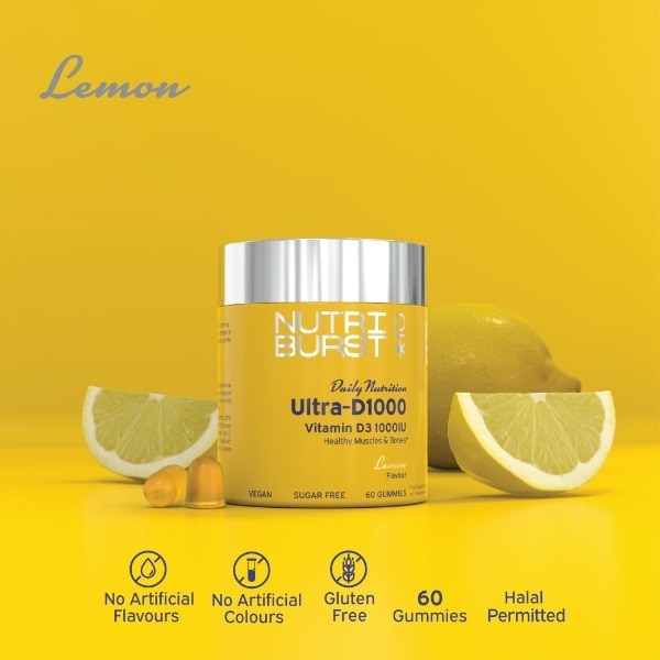 Nutriburst Ultra- D1000 - Vitamin D3 1000Iu 60 Gummies