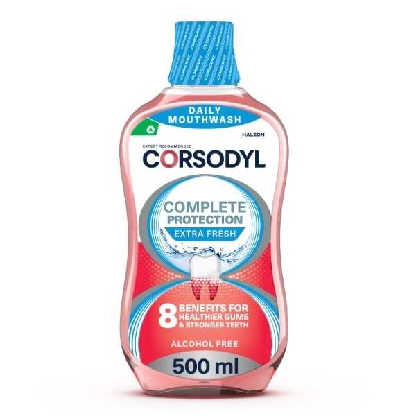 Corsodyl Complete Pro Mouthwash 500ml Extra Fresh