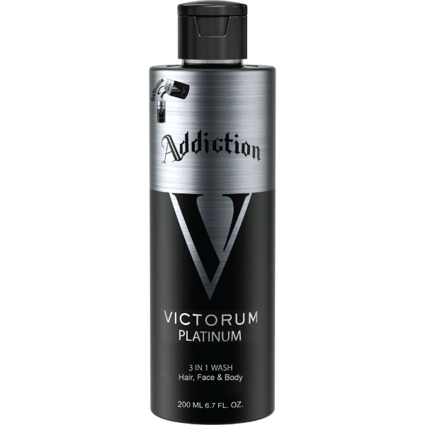 Addiction Victorum Body Wash 200Ml Platinum 3 In 1