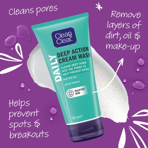 Clean & Clear Deep Action Cream Cleanser 150ML