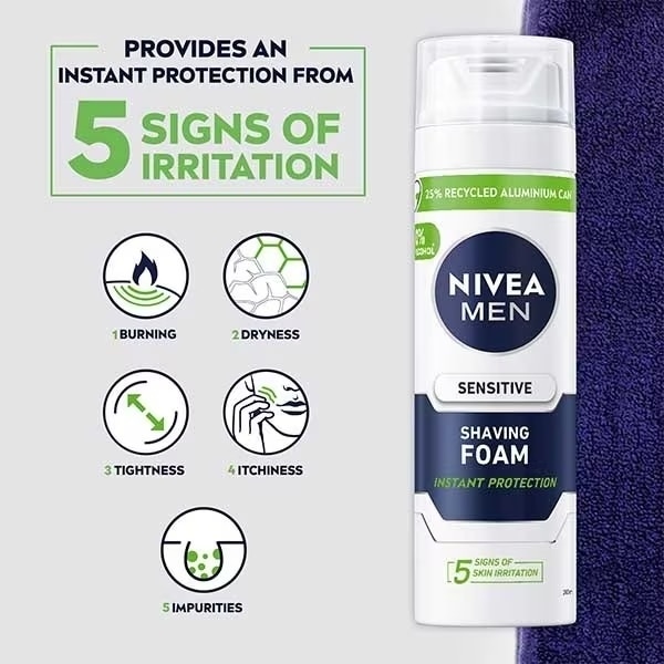 Nivea For Men Sens Shave Foam 200ml