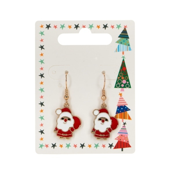 Christmas Earrings - Santa