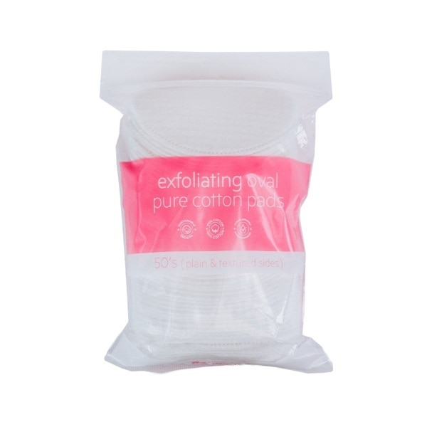 Oval Cotton Pads Exfoliating 50s