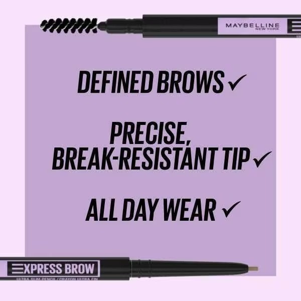 Maybelline Express Brow Pencil 45 Ash Brown