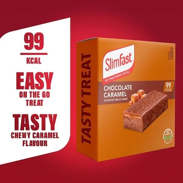 Slimfast Caramel Snack Bar X6