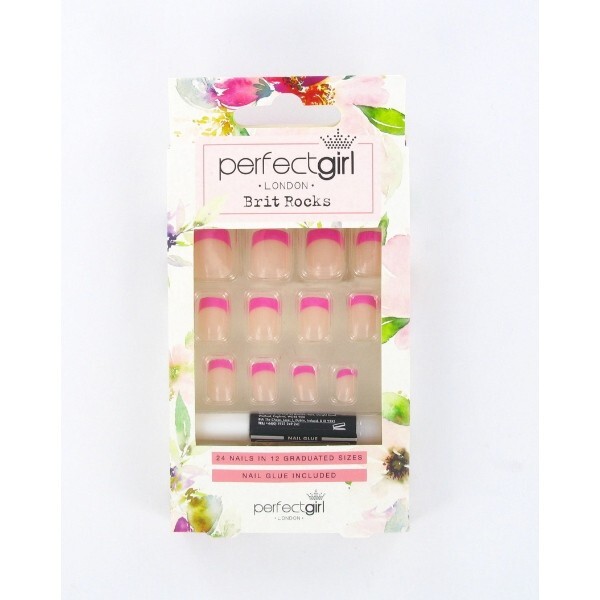 Pink French Tips False Nails