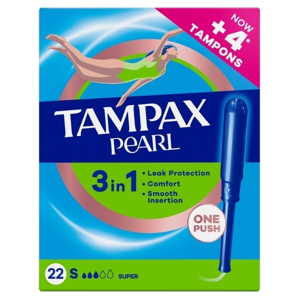 TAMPAX PEARL SUPER 22CT