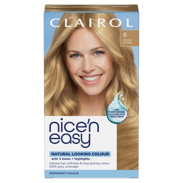 Clairol Nice'n Easy Hair Dye 8 Medium Blonde