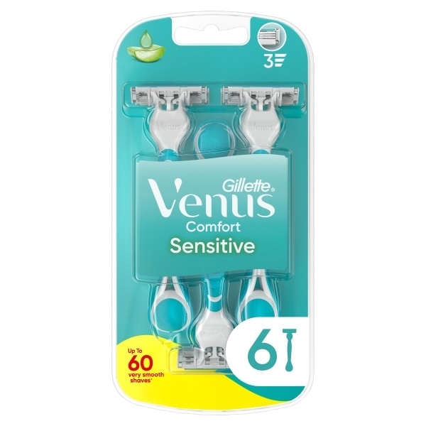 Venus3 Sensitive Disposable Razors X6