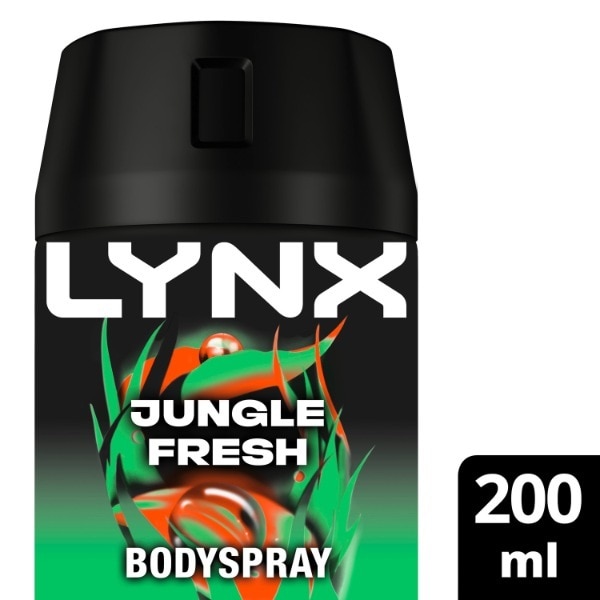 Lynx Deodorant Bodyspray Aerosol Jungle Fresh 200Ml