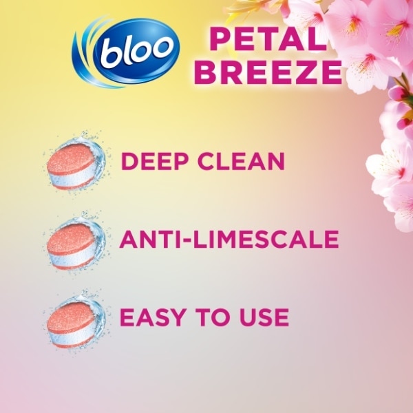 Bloo Petal Breeze Fizz Tabs 8X22.5G