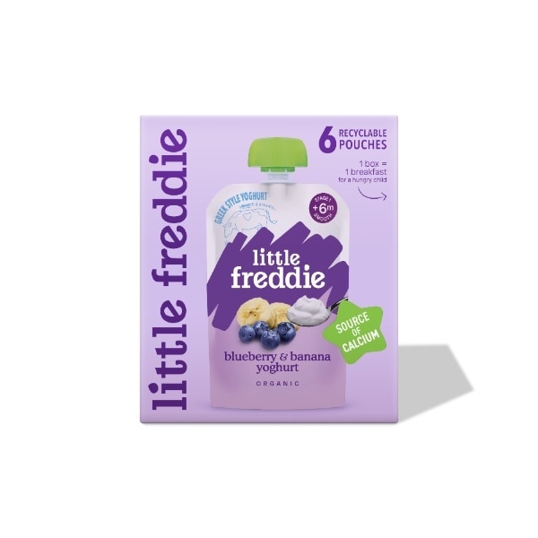 Little Freddie Organic Blueberry & Banana Greek Style Yoghurt Multipack