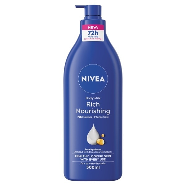 Nivea Body Essentials Pump Rich Caring Milk 500Ml