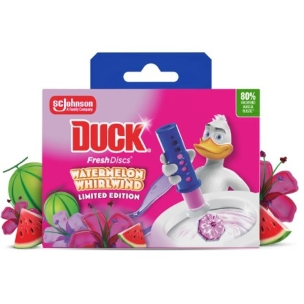 Duck Fresh Discs Toilet Starter Kit, Watermelon