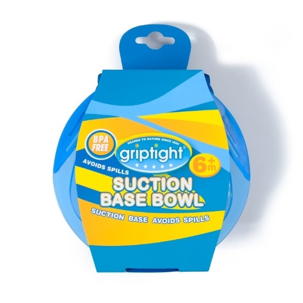 Griptight Suction Feeding Bowl Blue