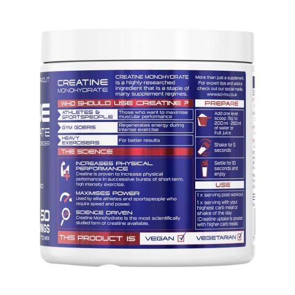 Sci-Mx Nutrition Creatine Monohydrate Powder 250G