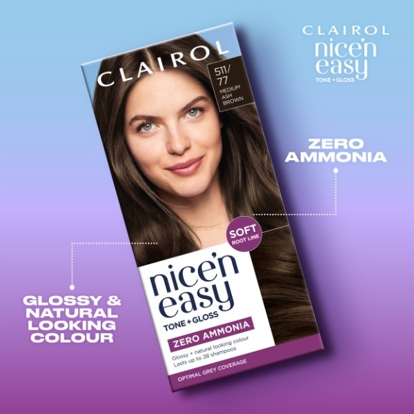 Nicen Easy No Ammonia Medium Ash Brown