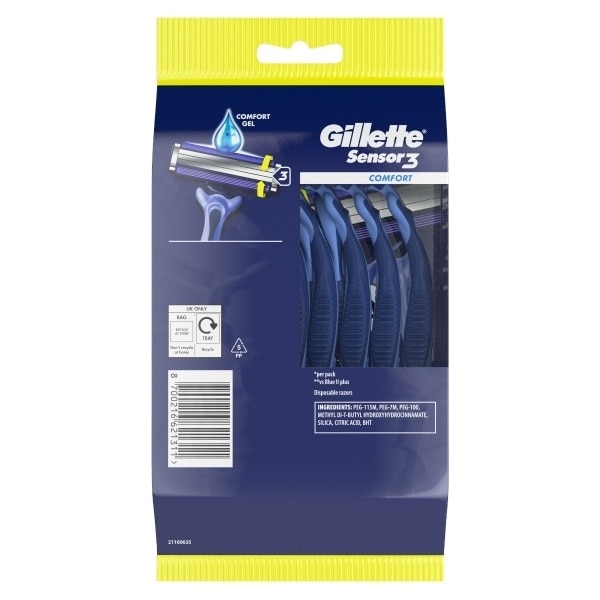 Gillette Sensor 3 Disposible Razor 12 Pack
