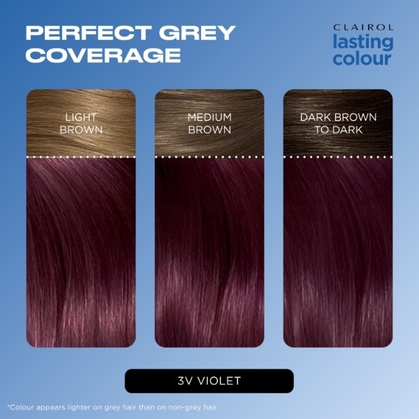 Clairol Lasting Colour Permanent Hair Dye - 3V Violet
