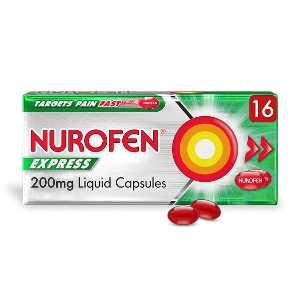 Nurofen Express Liquid Caps 16s
