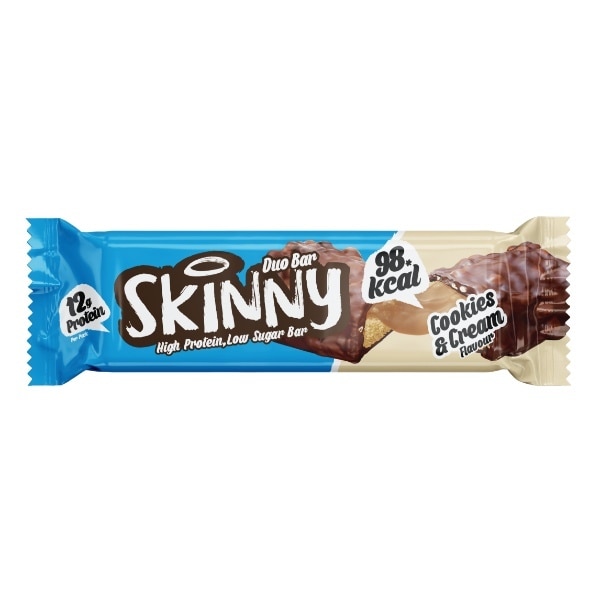 Cookies & Cream Skinny High Protein Low Sugar Duo Bar