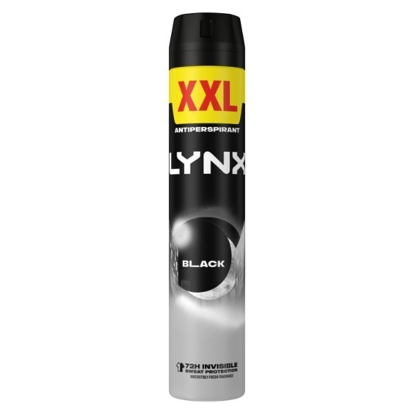 Lynx Black 72Hr Antiperspirant Deodorant 300ml