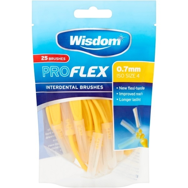 Wisdom Proflex Interdental Brushes 0.7mm 25 Pack