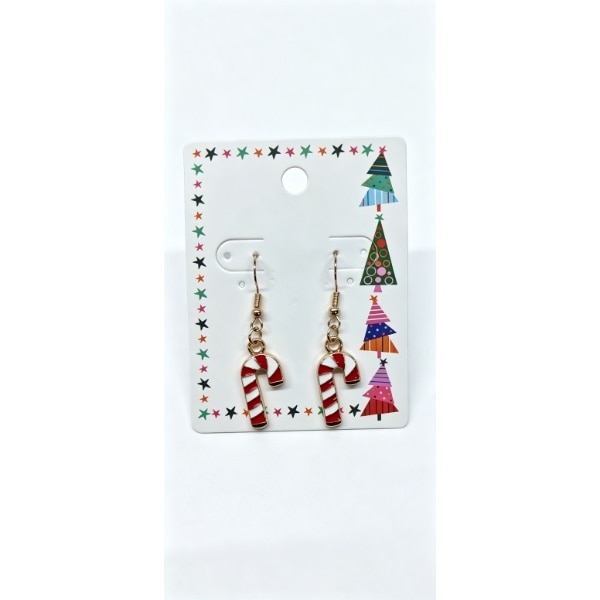 Christmas Candy Cane Earring
